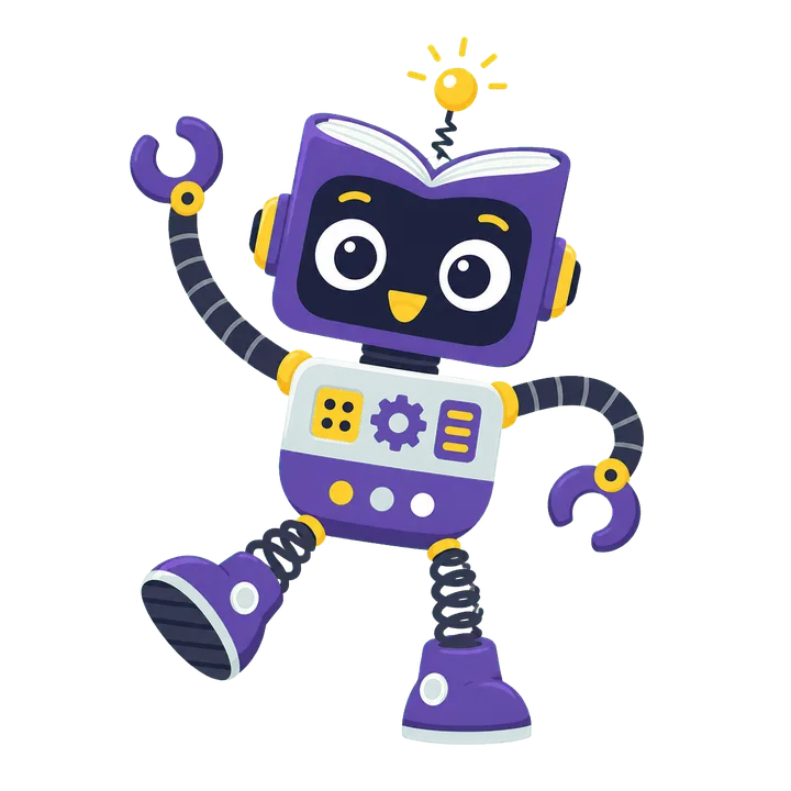 Rob, mascote da Biblioteca da Robótica