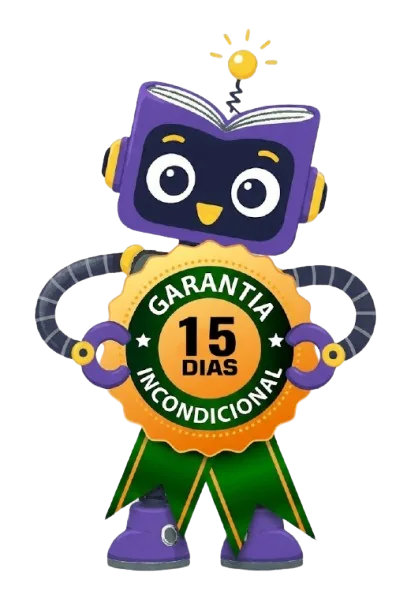Robby com selo de garantia incondicional de 15 dias